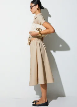 Abito chemisier con cut-out