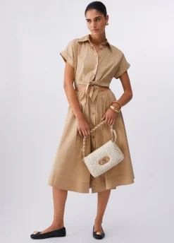 Abito chemisier con cut-out