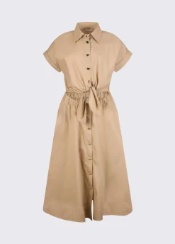 Abito chemisier con cut-out
