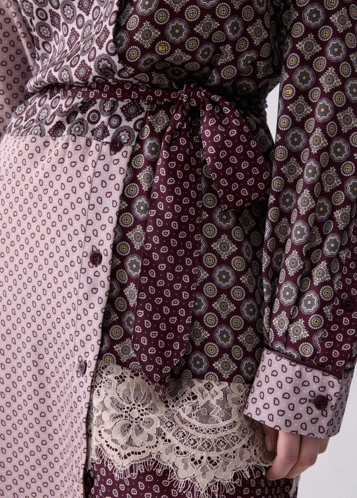 Abito chemisier in twill