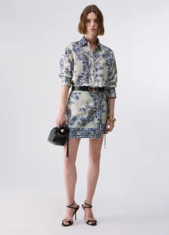 Abito con stampa foulard