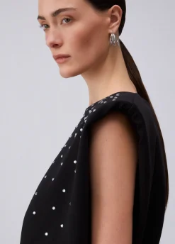 Abito corto con strass