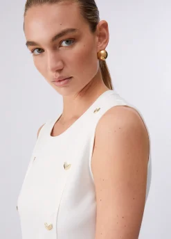 Abito corto in jersey interlock