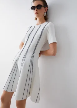 Abito corto in maglia