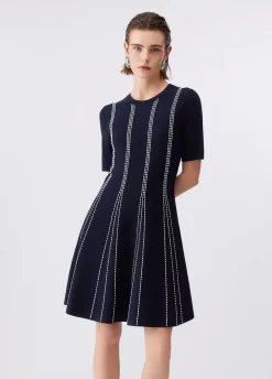 Abito corto in maglia