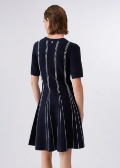 Abito corto in maglia