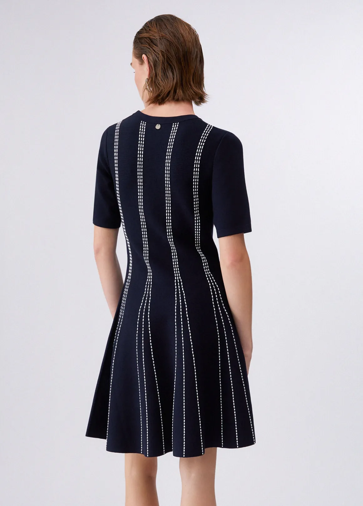 Abito corto in maglia