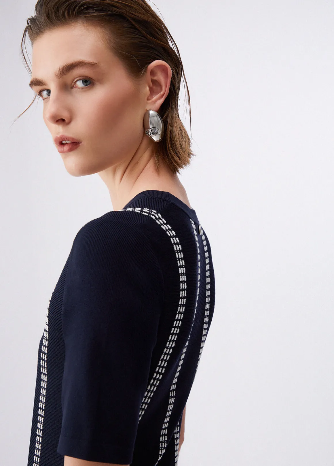 Abito corto in maglia