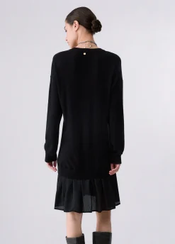 Abito corto in maglia