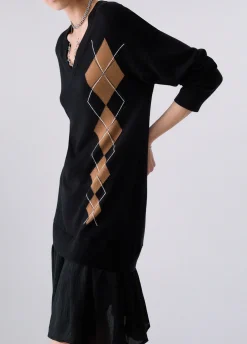 Abito corto in maglia