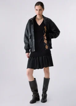 Abito corto in maglia