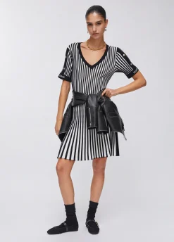 Abito corto in maglia