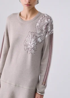 Abito corto in maglia jacquard