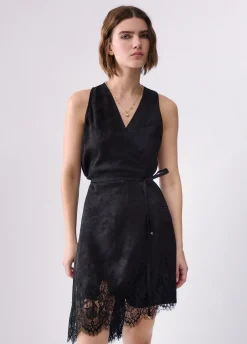 Abito corto jacquard