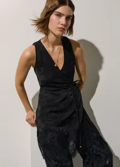 Abito corto jacquard