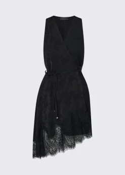 Abito corto jacquard
