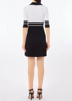 Abito in maglia a righe