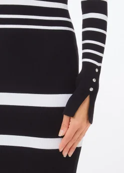 Abito in maglia a righe