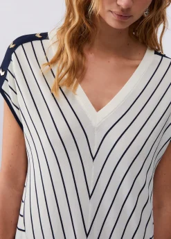 Abito in maglia a righe