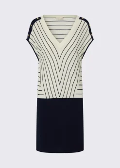 Abito in maglia a righe