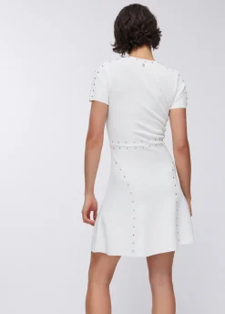 Abito in maglia con borchie