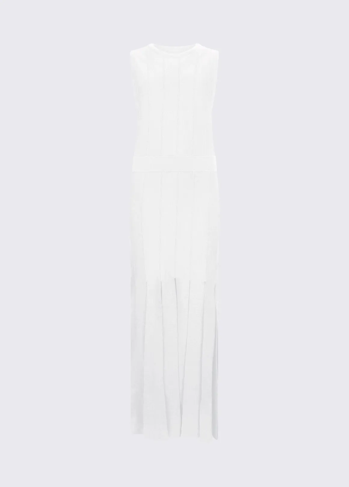 Abito in maglia con frange