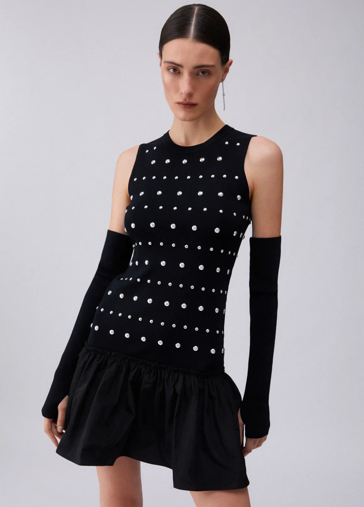 Abito in maglia con maniche thumbhole
