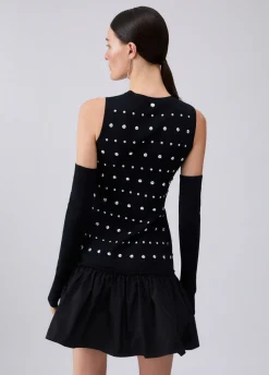 Abito in maglia con maniche thumbhole