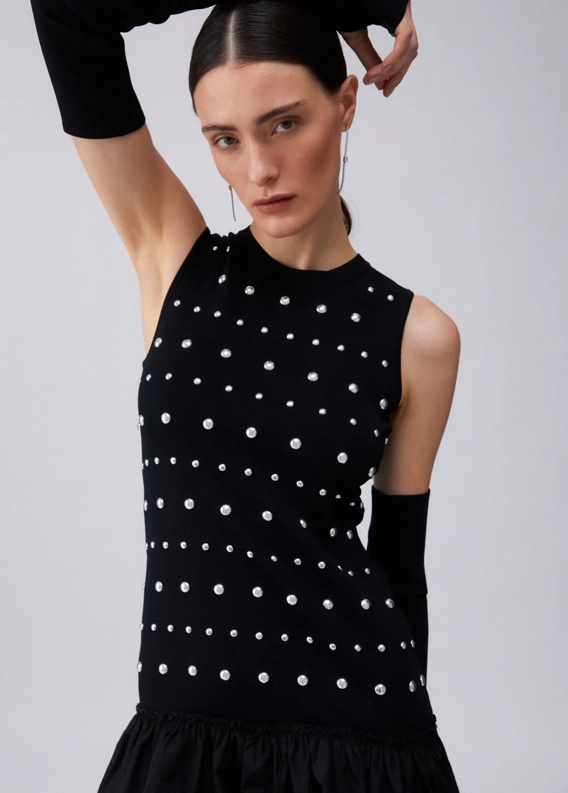Abito in maglia con maniche thumbhole