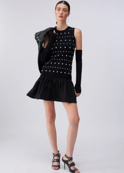 Abito in maglia con maniche thumbhole