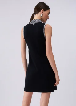 Abito in maglia con strass