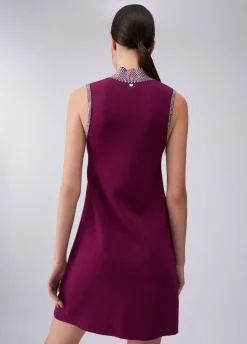 Abito in maglia con strass
