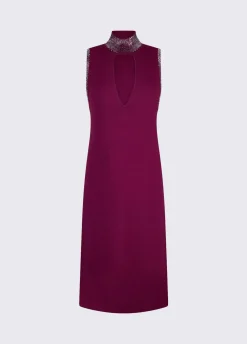 Abito in maglia con strass