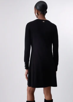 Abito in maglia con stringhe