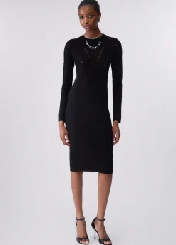 Abito longuette in maglia