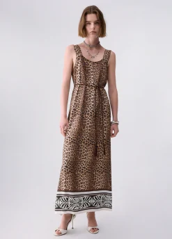 Abito lungo animalier