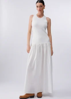 Abito lungo con cut-out