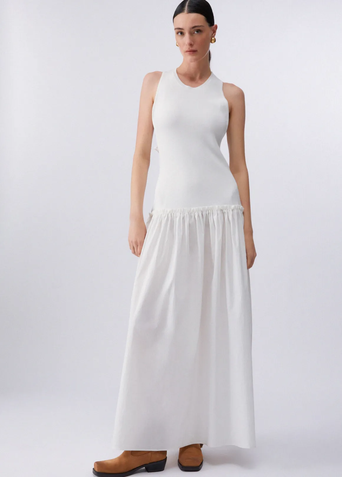 Abito lungo con cut-out