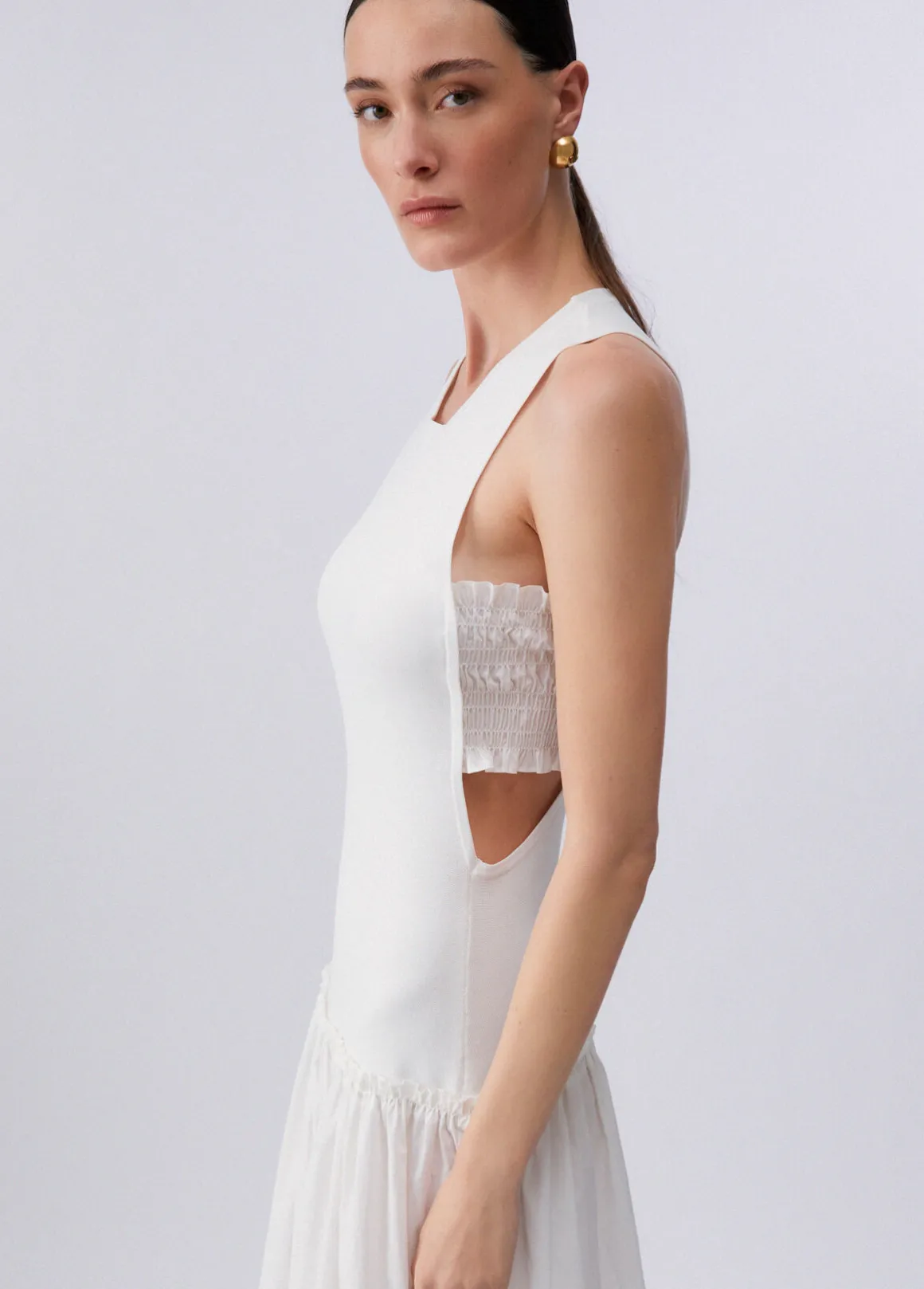 Abito lungo con cut-out