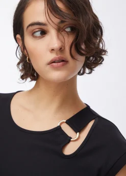 Abito lungo con cut-out