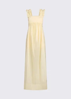 Abito lungo con rouches
