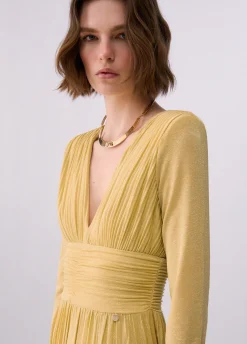 Abito lungo elegante in lurex