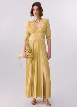 Abito lungo elegante in lurex