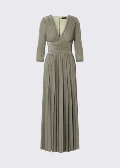 Abito lungo elegante in lurex