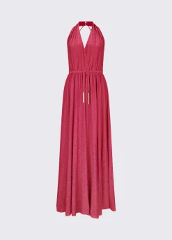 Abito lungo in lurex