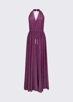 Abito lungo in lurex