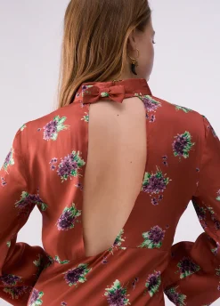 Abito midi a fiori