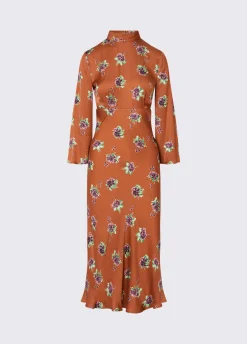 Abito midi a fiori