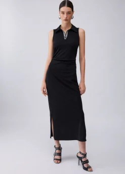 Abito midi con strass