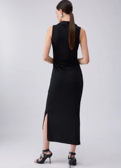 Abito midi con strass
